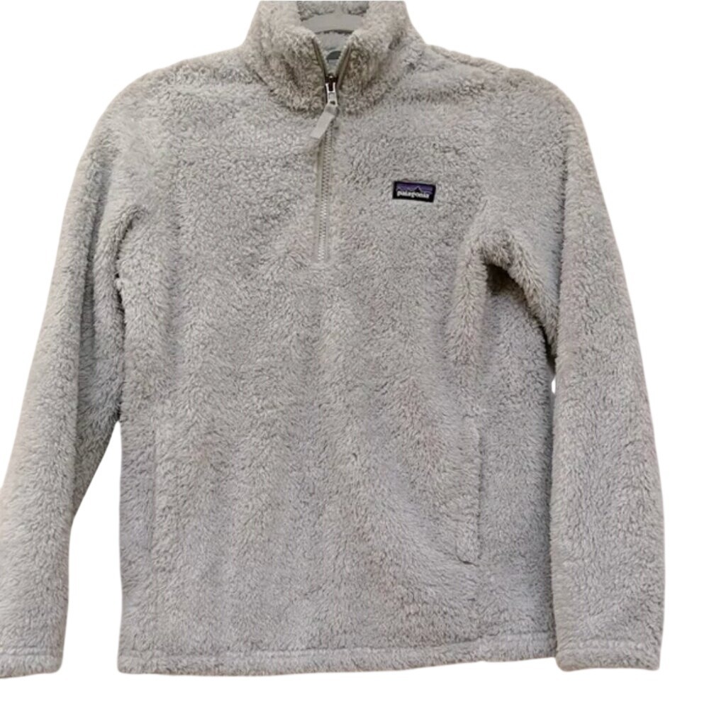 Patagonia Los Gatos Quarter Zip Fleece Pullover Big Kid Sweater size 14 - Picture 2 of 8
